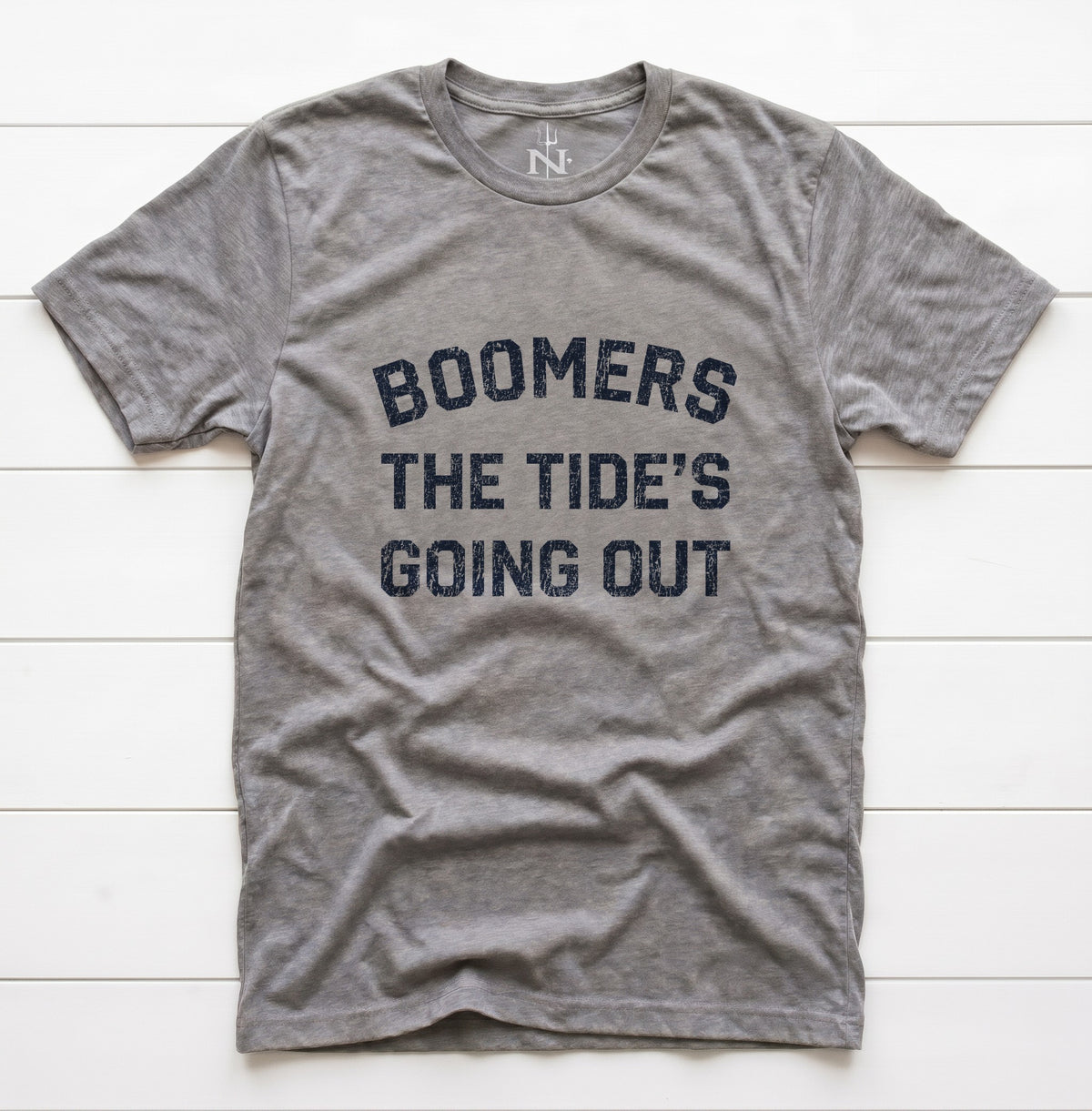 Boomer Low Tide T-Shirt in Grey Triblend