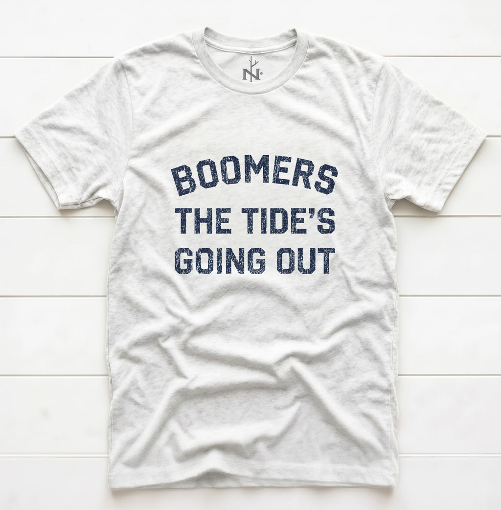 Boomer Low Tide T-Shirt in Solid White Triblend