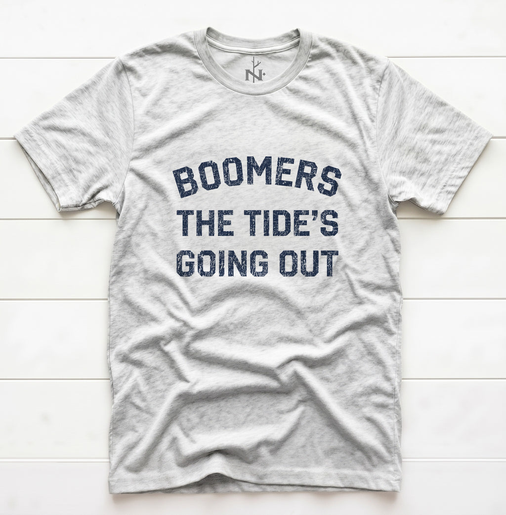 Boomer Low Tide T-Shirt in White Fleck Triblend
