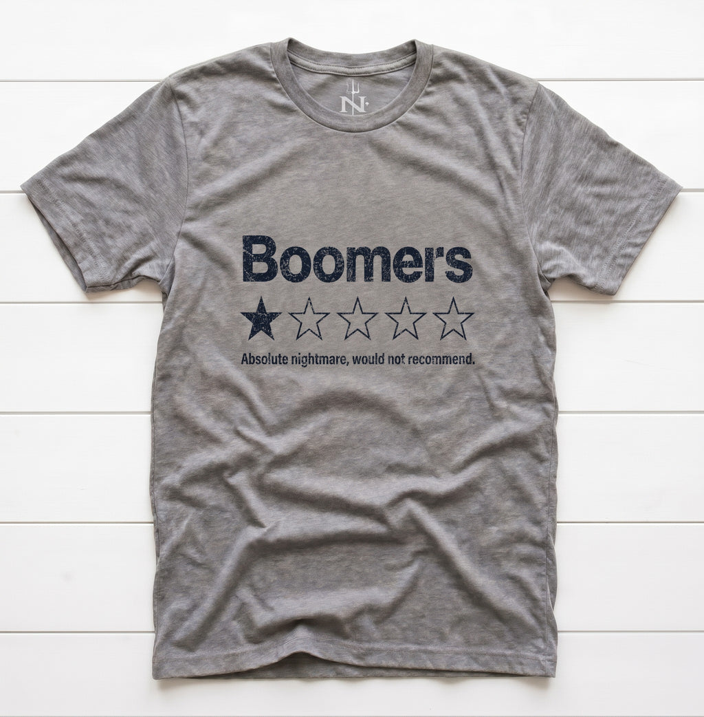 One Star for the Boomers T-Shirt in Grey Triblend