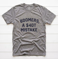 Boomers $40T Mistake T-Shirt in Grey Triblend
