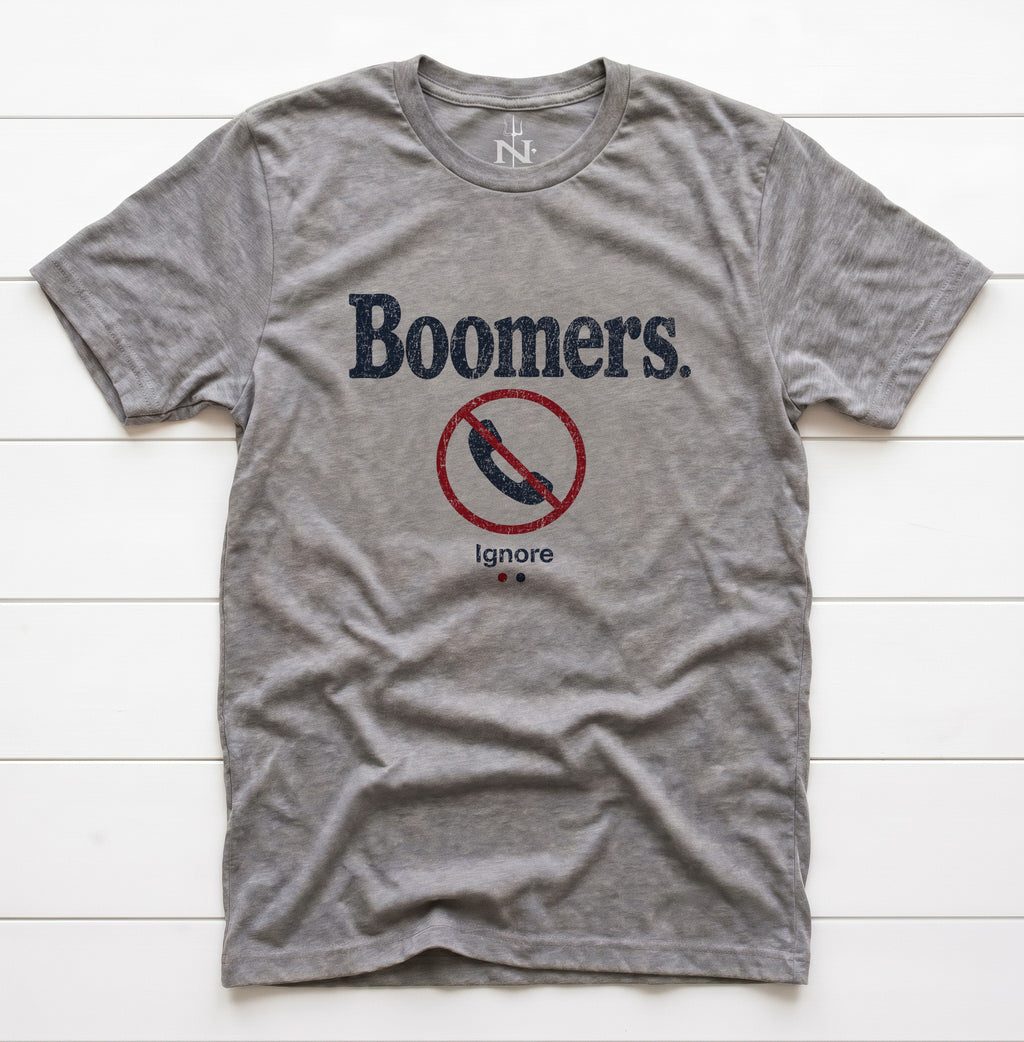 Ignore the Boomers T-Shirt in Grey Triblend