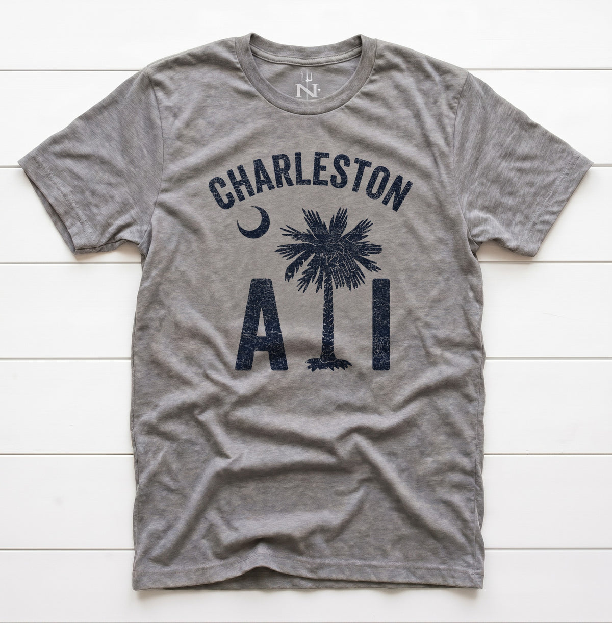 Charleston AI T-Shirt in Grey Triblend