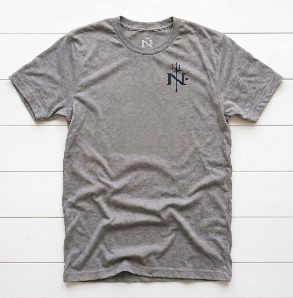 Neptunes Monogram T-Shirt in Grey Triblend