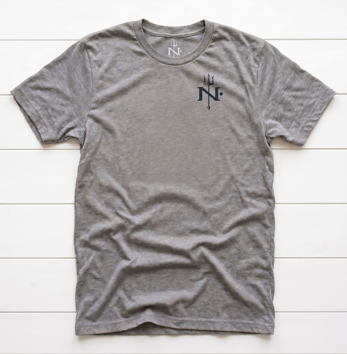 Neptunes Monogram T-Shirt in Grey Triblend